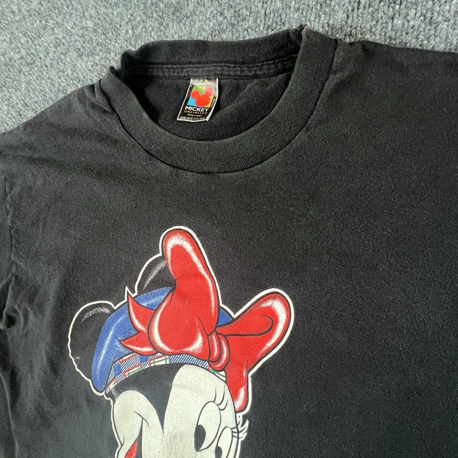 Vtg 90's Minnie Mouse Tshirt Osfa (Fits L) Jerry Leigh Single Stitch Made In Usa